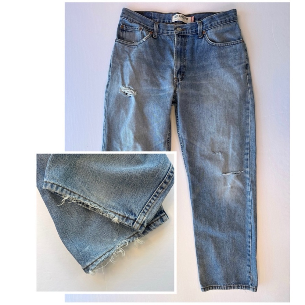 Vintage Levi’s 550 Men’s 34x30 Red Tab Relaxed Fit Tapered Leg Blue Jeans